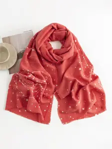 QUECY Printed Silk Scarf