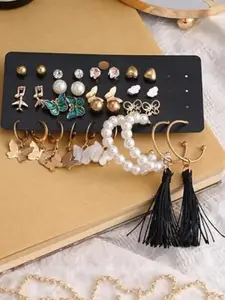 Vembley Gold-Plated Stud Earrings