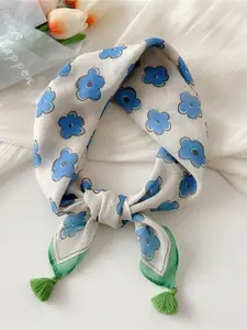 QUECY Women Floral Printed Scarf