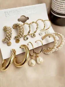 Vembley Gold-Plated Half Hoop  Earrings