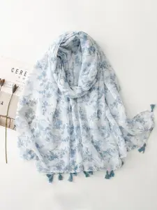 QUECY Women Self Design Printed Scarf