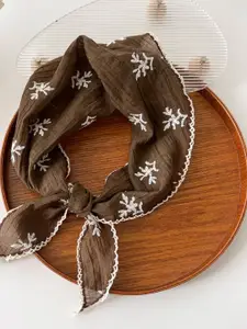 QUECY Women Embroidered Scarf