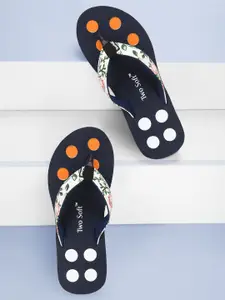 TWO SOFT Women Printed Thong Flip-Flops