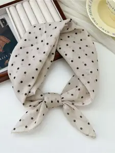 QUECY Women Polka Dots Printed Scarf