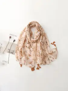 QUECY Floral Printed Scarf