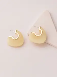 Accessorize Resin Chunky Semi Crescent Shaped Half Hoop Earrings