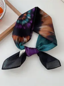 QUECY Women Dyed Scarf with Solid Border