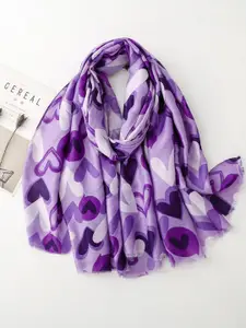 QUECY Women Conversational Printed Scarf