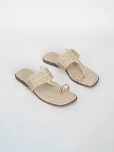 SCENTRA Women Embellished One Toe Flats with Western - Embellished