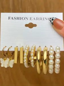 Vembley Gold-Plated Half Hoop  Earrings