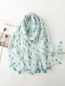 QUECY Women Floral Printed Scarf