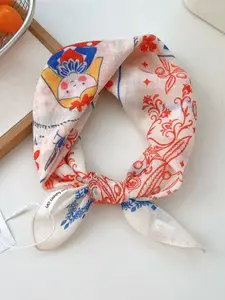 QUECY Women Self Design Printed Scarf