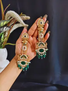 J & C Fashion Arena Gold-Plated Classic Drop Earrings