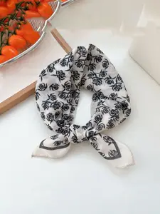 QUECY Women Floral Printed Scarf