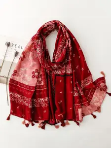 QUECY Women Floral Printed Scarf