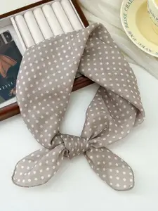 QUECY Women Polka Dots Printed Scarf