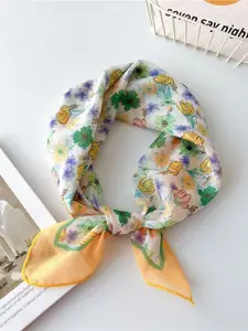 QUECY Women Floral Printed Scarf