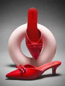 Froh Feet Pointed Toe Party Kitten Heels Sandals