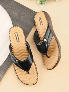 pelle albero Women Leather Open Toe Flats