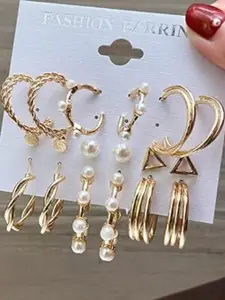 Vembley Gold-Plated Half Hoop  Earrings