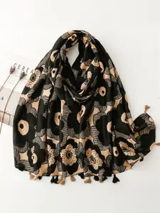 QUECY Printed Silk Scarf