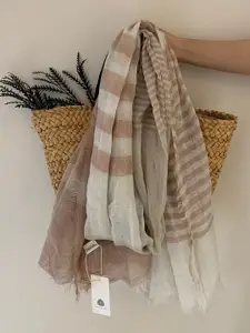 QUECY Women Striped Scarf