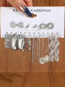 Vembley Silver-Plated Hoop  Earrings