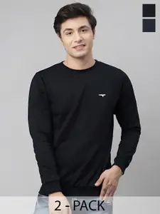 REYA Men Pack of 2 Pullover Sweatshirt