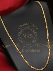 Arudhras fashion jewels Gold-Plated Brass Necklace