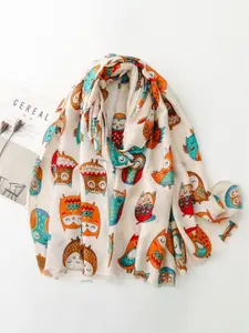 QUECY Women Graphic Printed Scarf