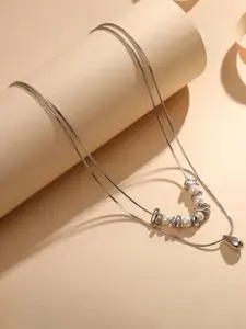 Cierra Silver-Plated Beaded Layered Necklace