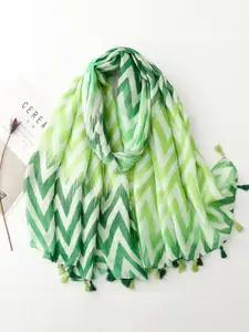 QUECY Printed Silk Scarf