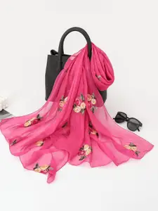 QUECY Women Floral Printed Scarf