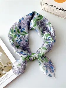 QUECY Women Floral Printed Scarf