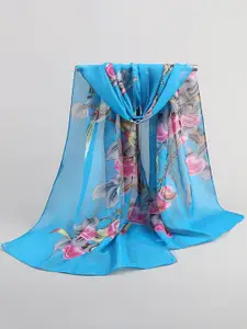 QUECY Printed Silk Scarf