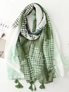 QUECY Geometric Printed Scarf