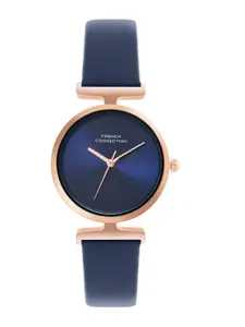French Connection Fall Winter 25 Women Dial & Leather Straps Analogue Watch FCU7UL