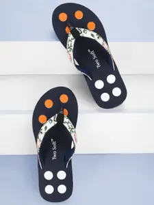 TWO SOFT Women Printed Thong Flip-Flops