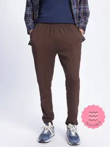 glitchez Men Casual Comfort Textured Relaxed Fit Joggers