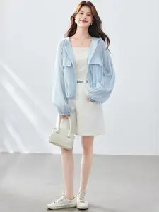 StyleCast Women Hooded Front-Open Sweatshirt