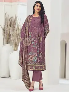 Stylee LIFESTYLE Embroidered Pure Silk Unstitched Dress Material