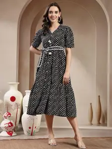 Stylum Print Fit & Flare Midi Dress