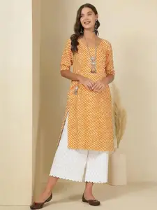 Anouk Rustic Women Ethnic Motifs Printed Crepe Kurta