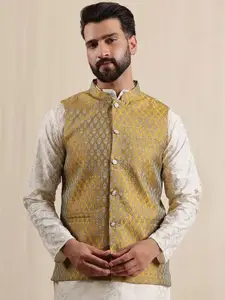 Anouk Woven Design Nehru Jacket