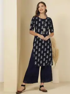 Anouk Rustic Women Ethnic Motifs Printed Crepe Kurta