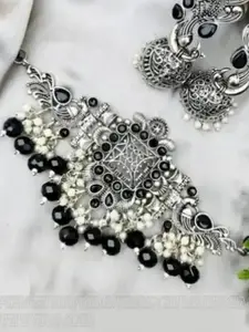 Sangria Oxidised Necklace & Earrings Set