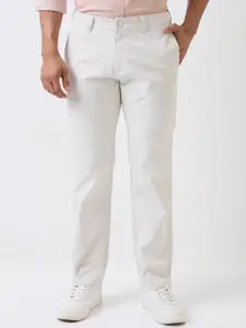 SPYKAR Men Solid Mid Rise Comfort Fit Casual Trouser