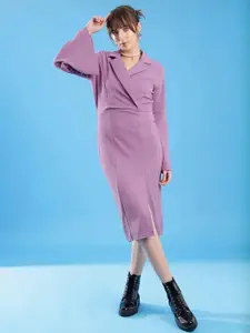 Selvia Flared Sleeve Bodycon Dress