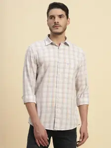 Cantabil Men Comfort Tartan Checks Checked Casual Shirt