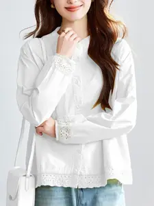 StyleCast Women Round Neck Cotton Shirt Style Top